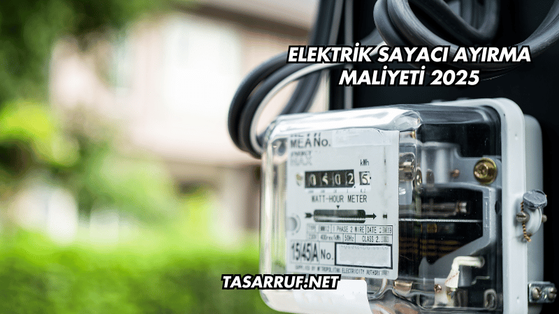 Elektrik Sayacı Ayırma Maliyeti 2025