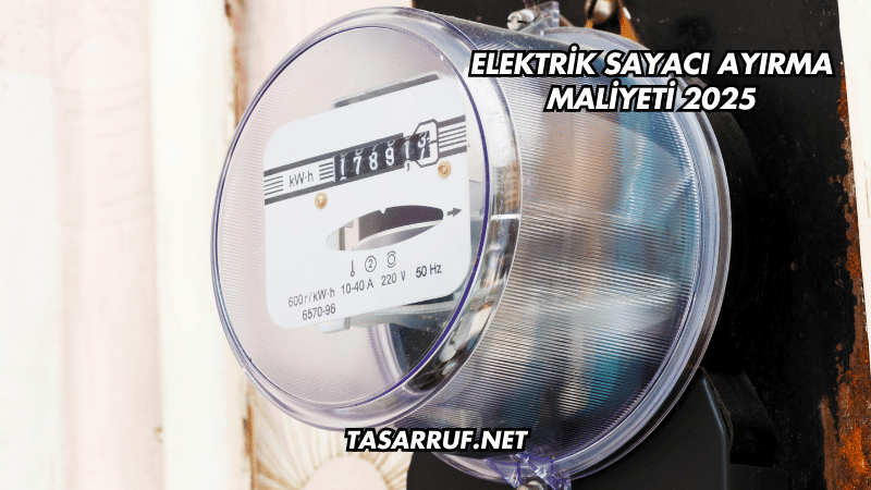 Elektrik Sayacı Ayırma Maliyeti 2025