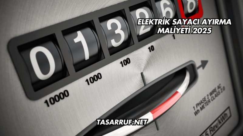 Elektrik Sayacı Ayırma Maliyeti 2025