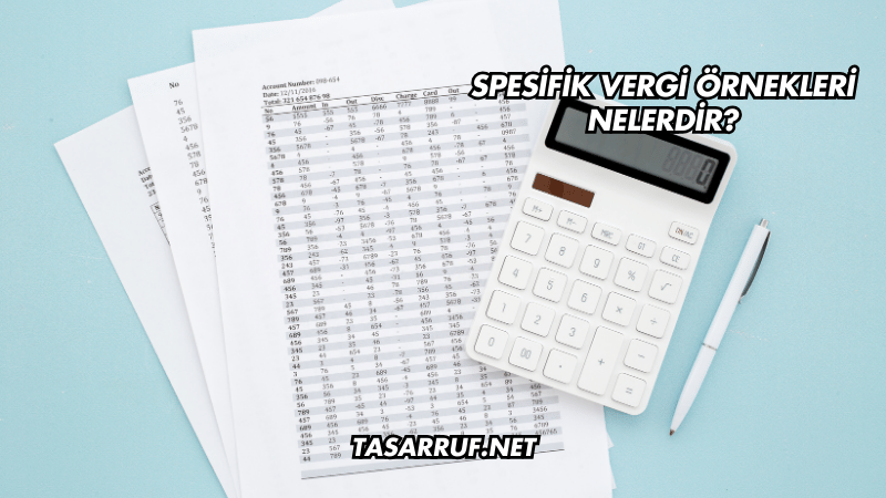 Spesifik Vergi Örnekleri Nelerdir?