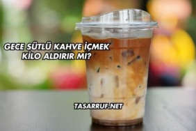 Gece Sütlü Kahve İçmek Kilo Aldırır mı?